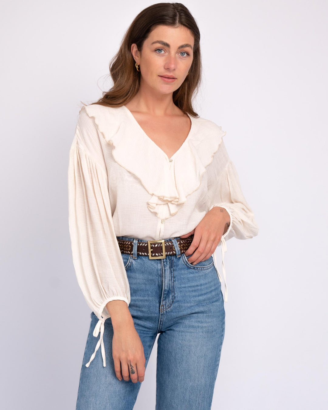 Naz | Studded Leather Belt