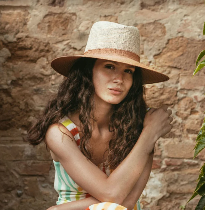 Anemone 2 Tone Straw Hat
