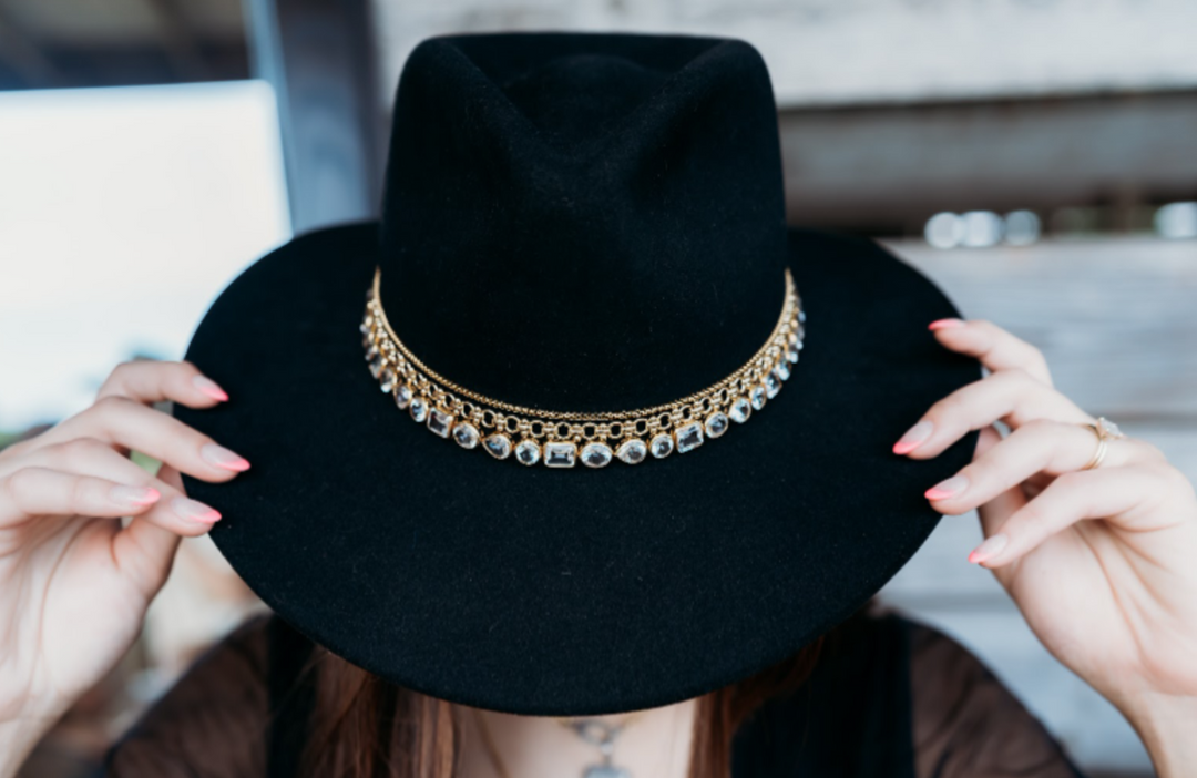 Divided Circle Gold Hat Band