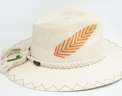 Hanna Hand Embroidered Straw Hat