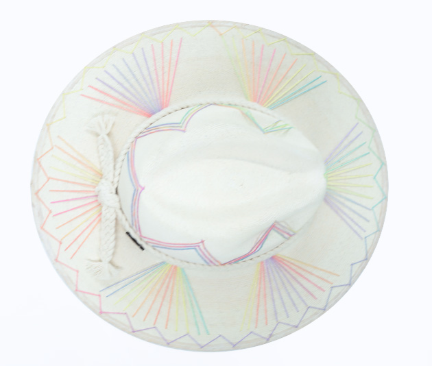 Isabella Confetti Embroidered Straw Hat