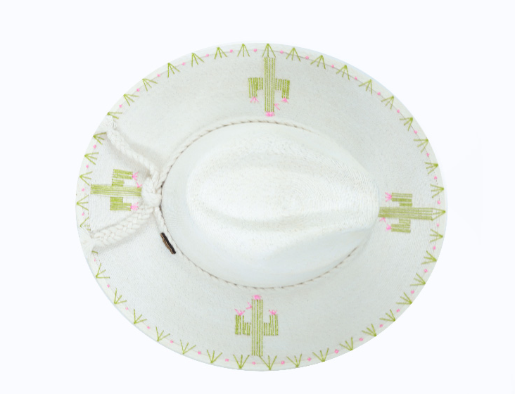Santa Maria Embroidered Straw Hat