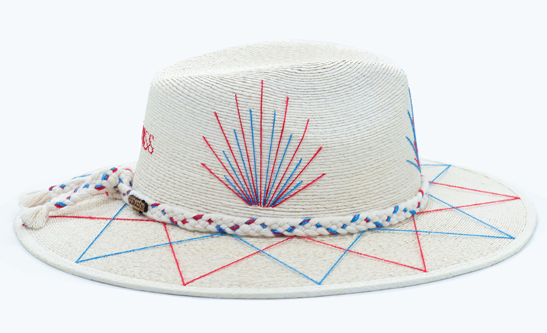 Ole Miss Inspired Hand Embroidered Game Day Hat