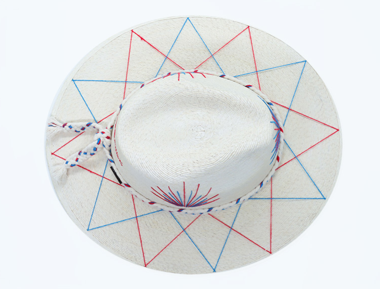 Ole Miss Inspired Hand Embroidered Game Day Hat