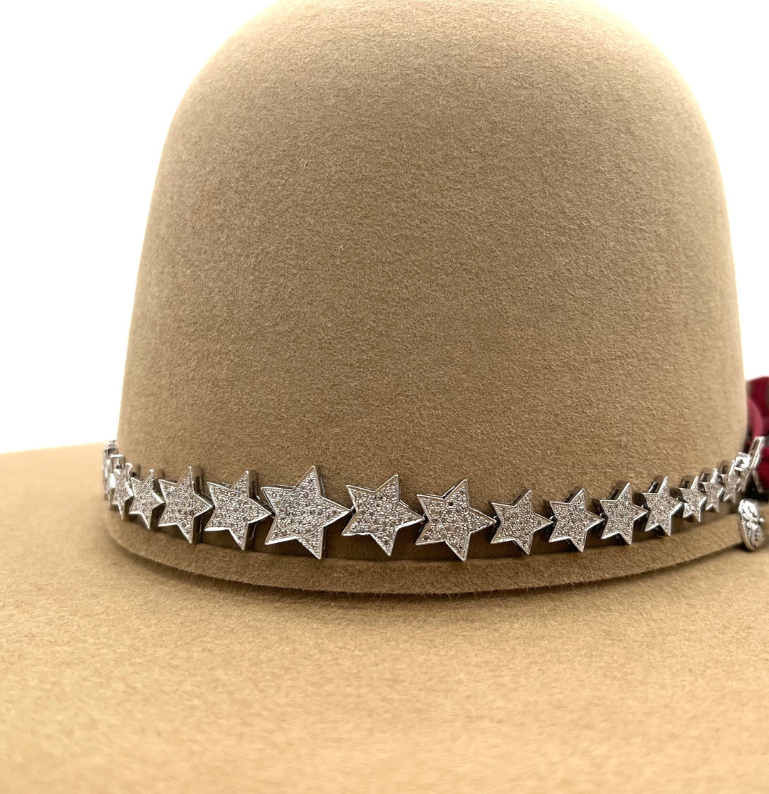 The Pave Graduated Star Hat Band