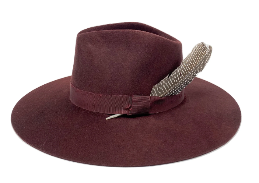 Stockman Fedora in Currant