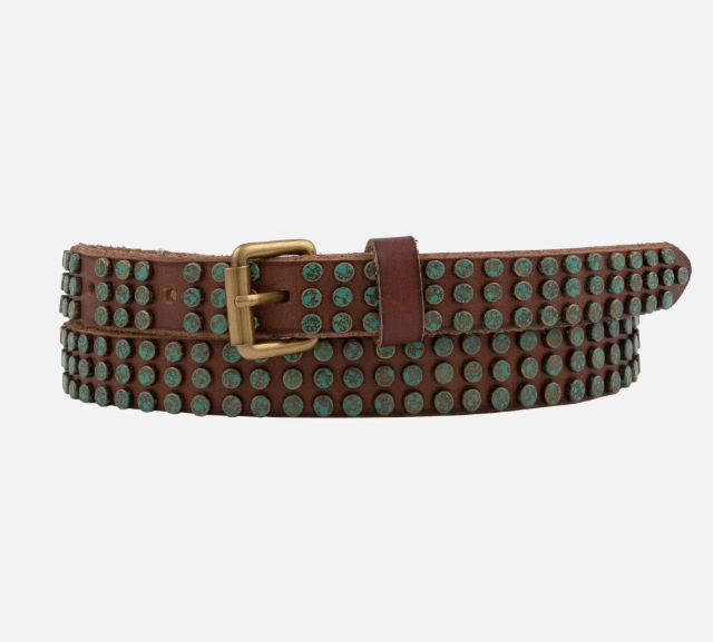 Azra| Studded Bohemian Leather Belt
