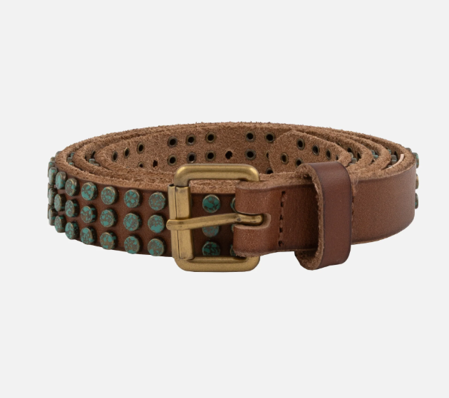 Azra| Studded Bohemian Leather Belt