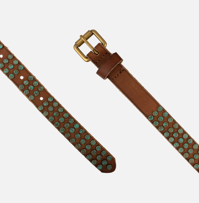 Azra| Studded Bohemian Leather Belt