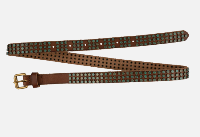 Azra| Studded Bohemian Leather Belt