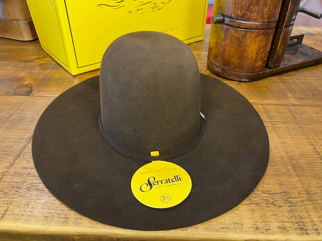 Serratelli 40X Open Crown Chocolate – THE HAT CHICK