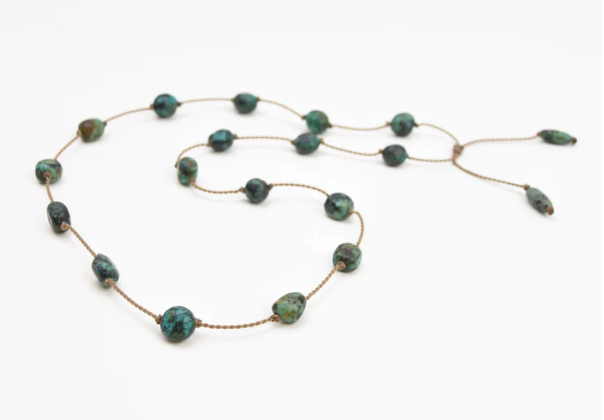 African Turquoise Nugget Hat Band