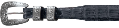 Stetson Caiman Western Belt- Black