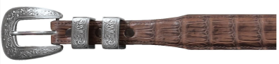 Stetson Caiman Western Belt- Brown
