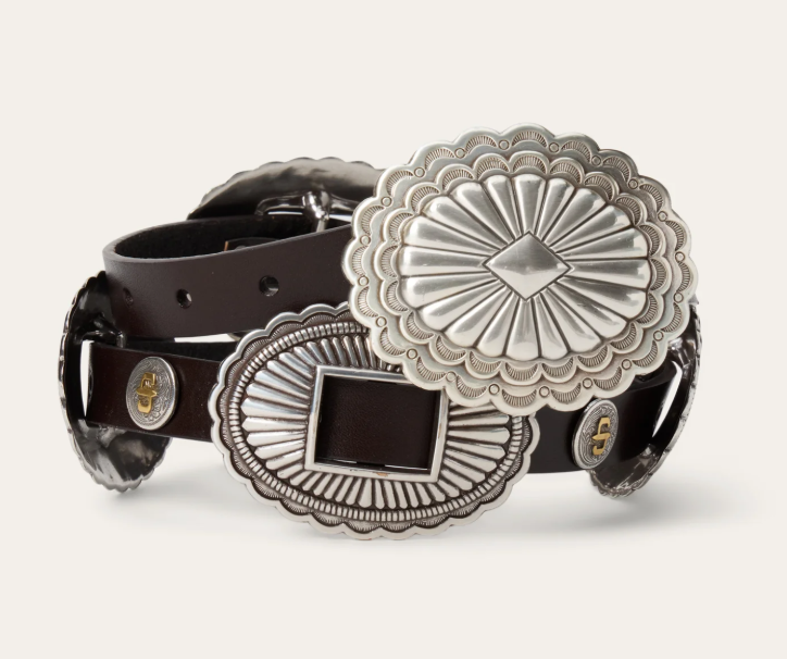 Southwestern Concho Belt- Dark Brown