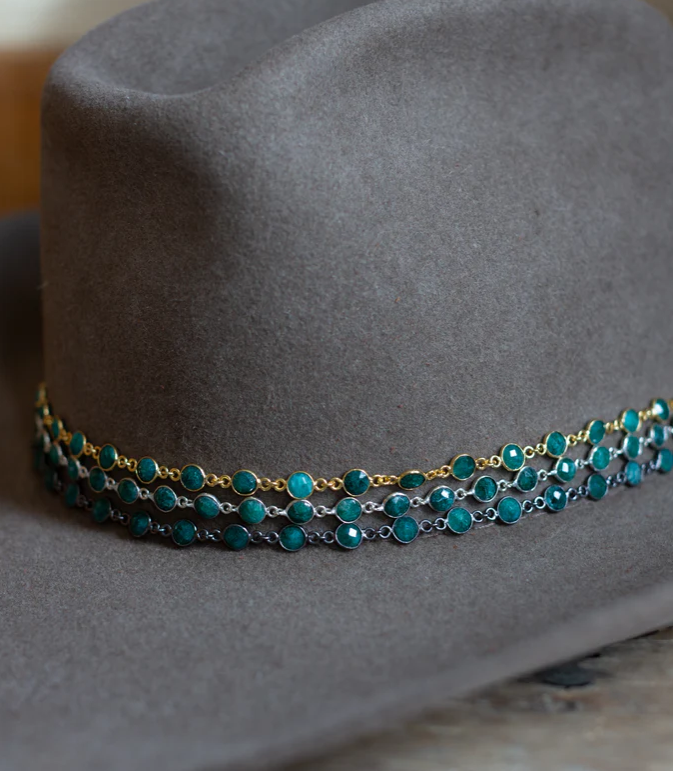 SMALL BEZEL CHAIN HAT BAND