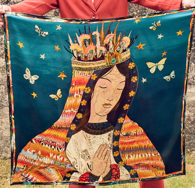 Celestial Queen Silk Scarf