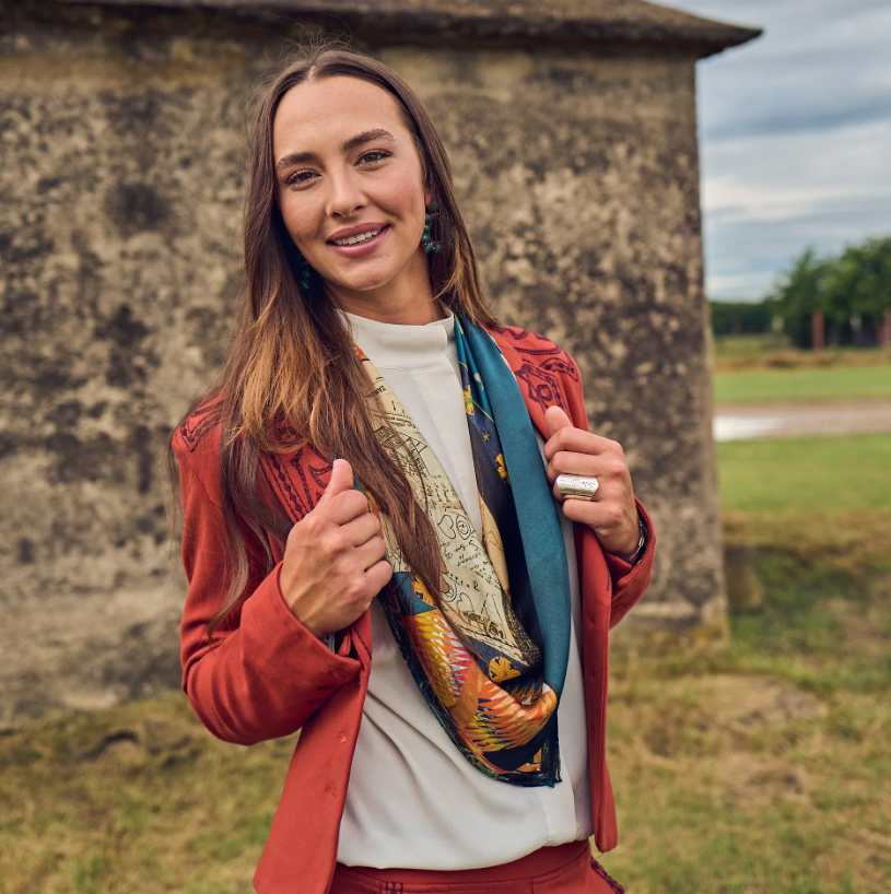 Celestial Queen Silk Scarf