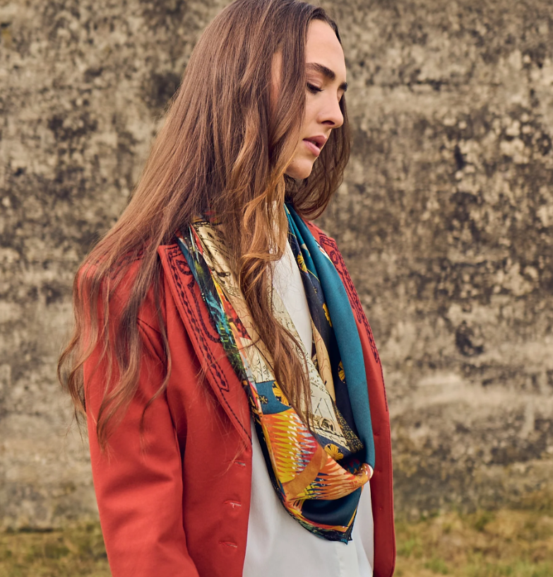 Celestial Queen Silk Scarf