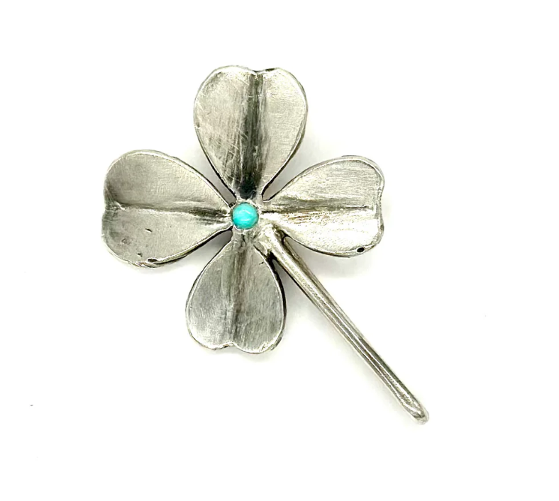 Turquoise Clover Hat Token