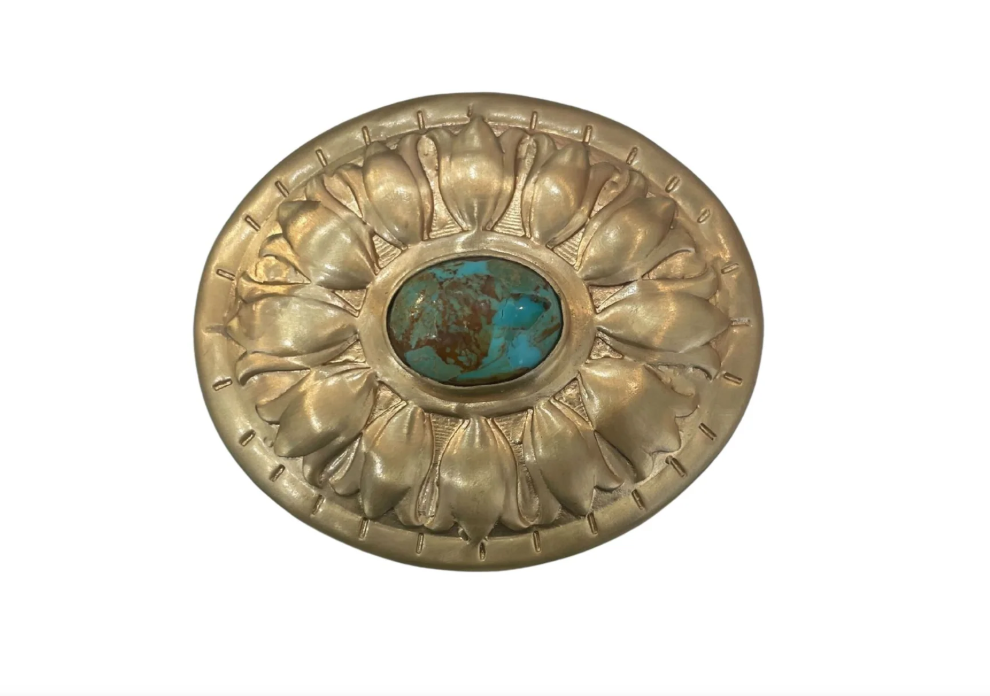 Turquoise and Concho Accent/ Scarf Slide
