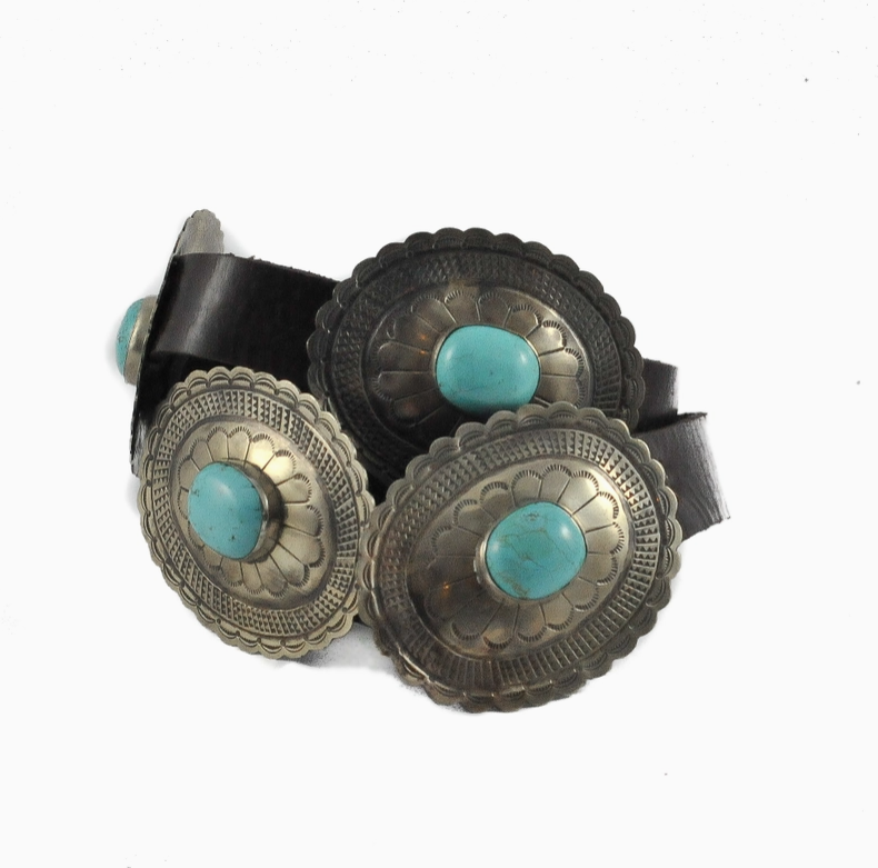 Oval Turquoise Concho Belt **PREORDER