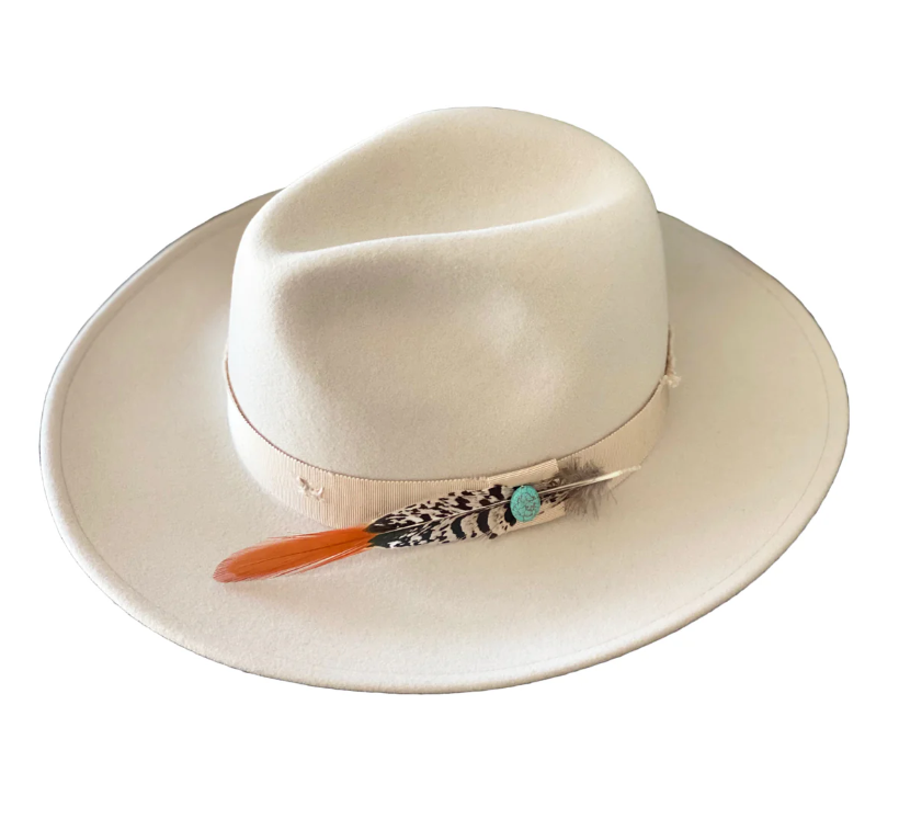 Packable Crushable Felt Hat- Cream