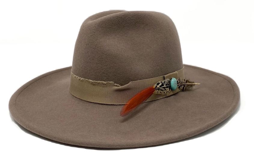 Packable Crushable Felt Hat- Fog