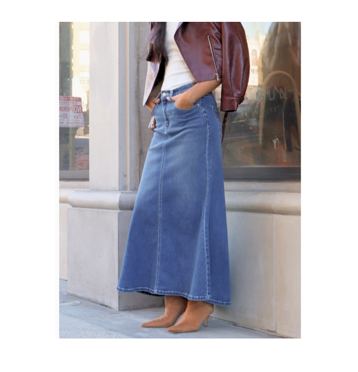 Maxi Denim Skirt