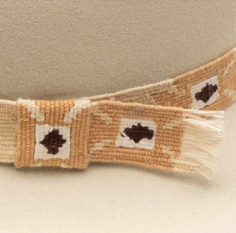 Desert Flower Bone Felt Hat