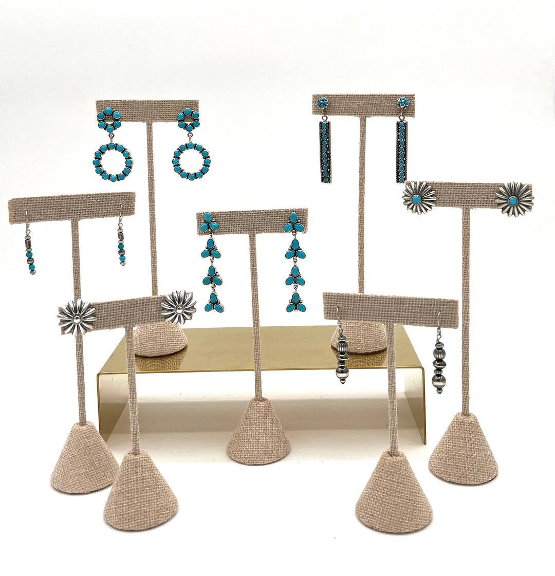 Sterling Silver & Turquoise Drop Earrings