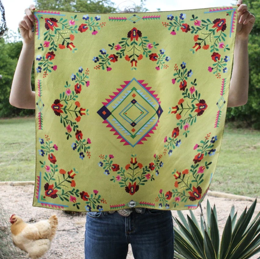 Fiesta Silk Scarf - Yellow