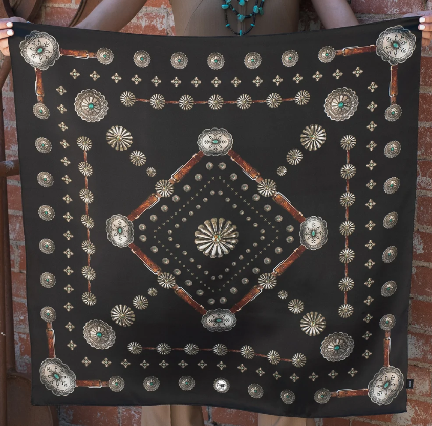 Flagstaff Silk Scarf - Black
