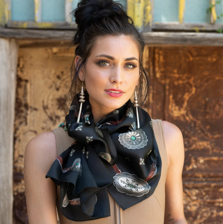 Flagstaff Silk Scarf - Black