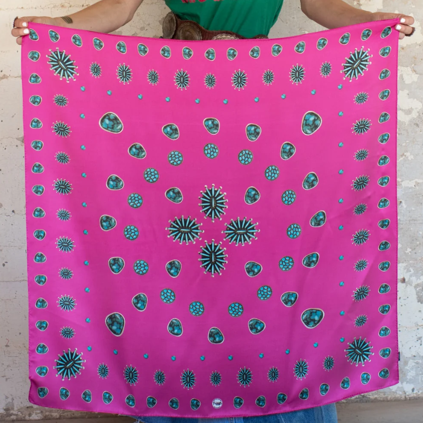 Gallop Silk Scarf - Pink