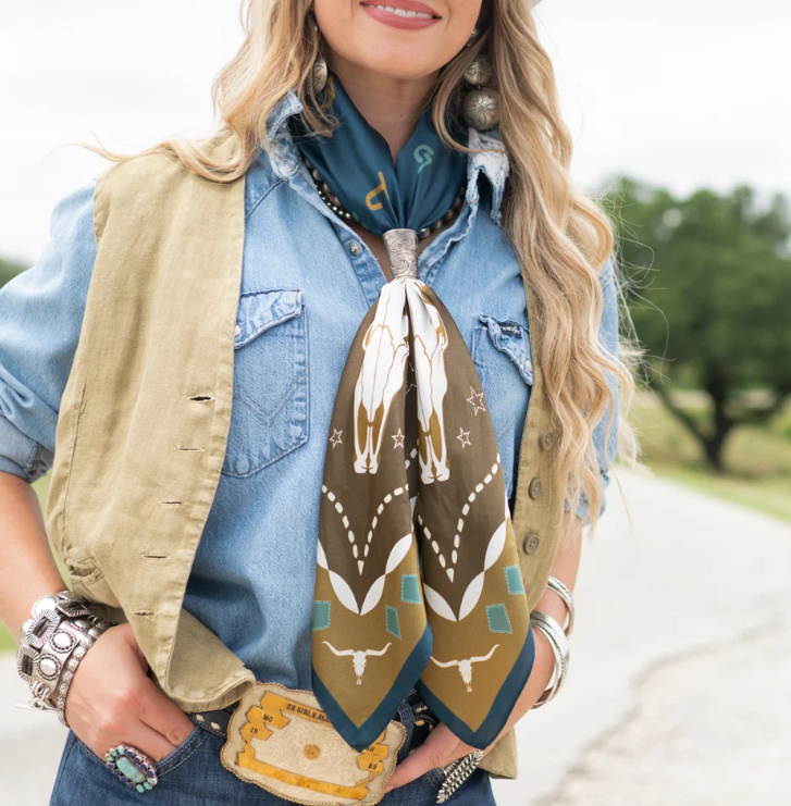 Hooked Silk Scarf