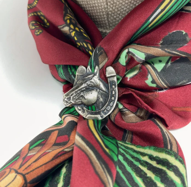 Horse Shoe Head Scarf Slide