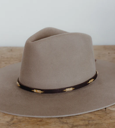 Jasper on Leather Hat Band