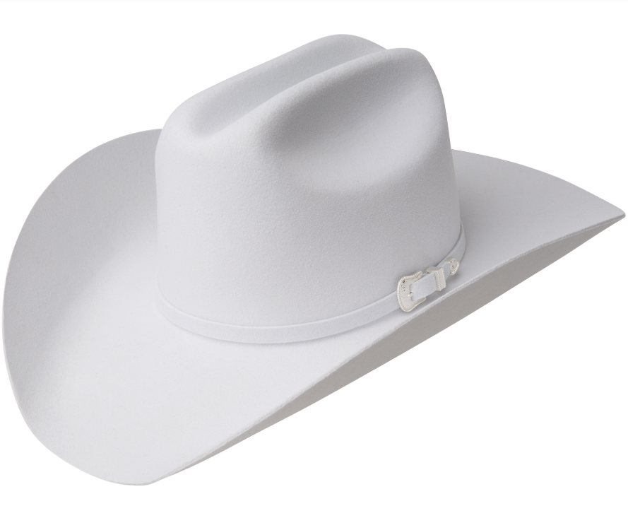 Lightning Cattleman Hat- White