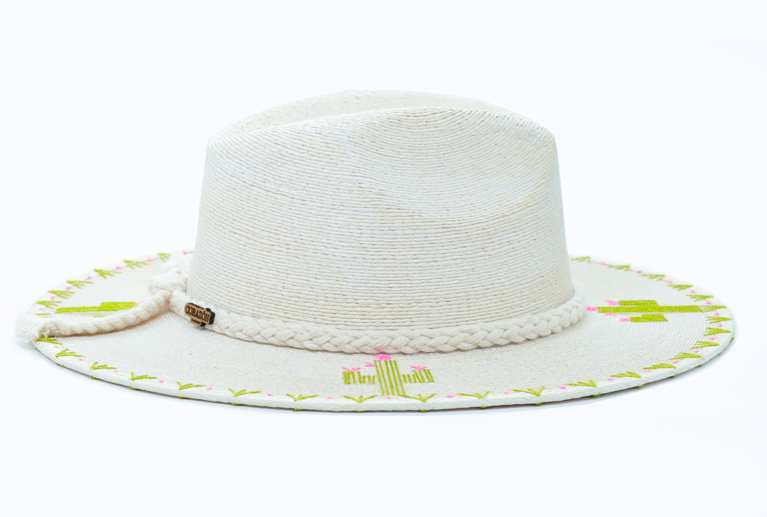 Santa Maria Embroidered Straw Hat