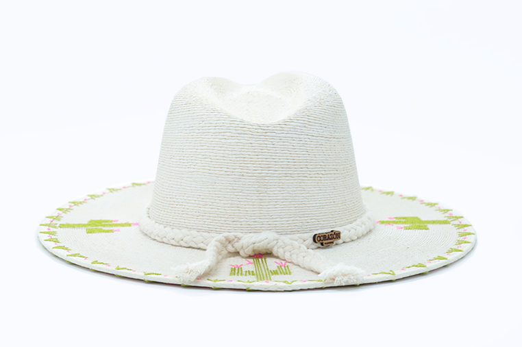 Santa Maria Embroidered Straw Hat