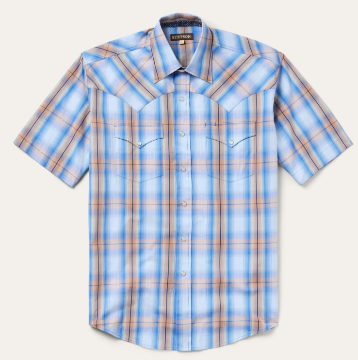 Sunrise Plaid Short Sleeve Shirt