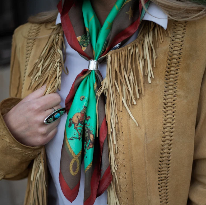 Mint Silk Scarf