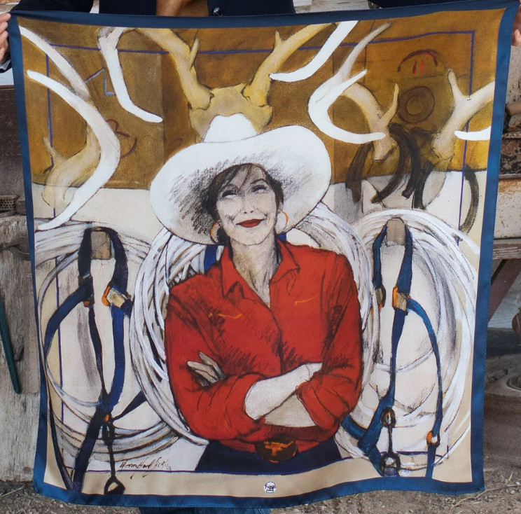 On Tack Silk Scarf