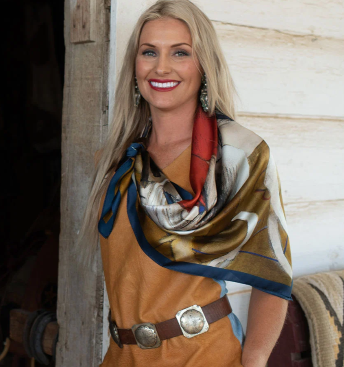 On Tack Silk Scarf