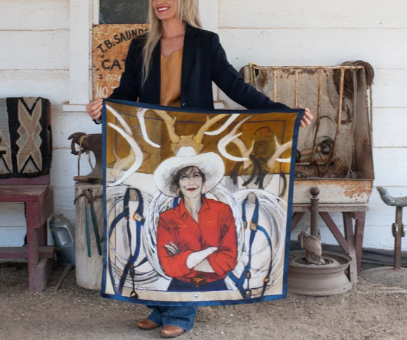 On Tack Silk Scarf