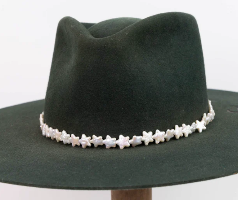 Baroque Pearl Stars Seeing Hat Band