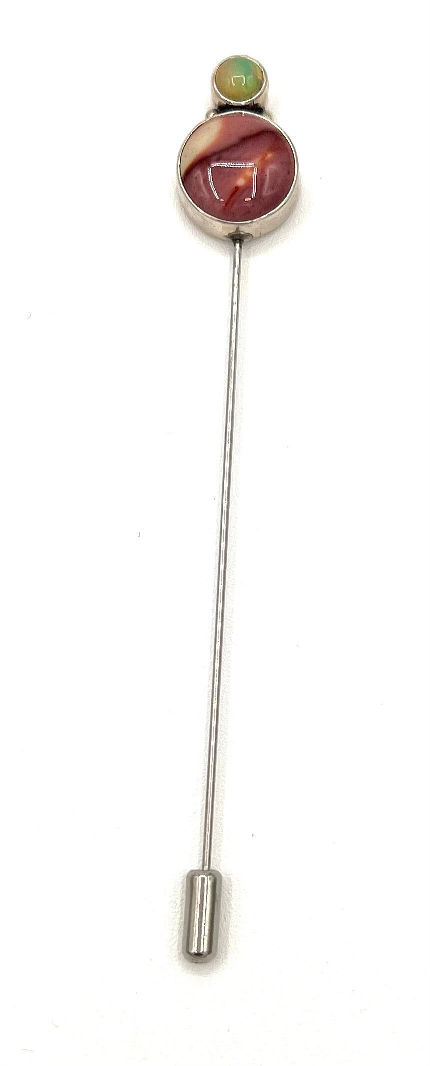 Double Stone Stick Pin