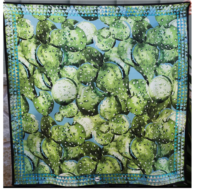 Prickly Pear Silk Scarf