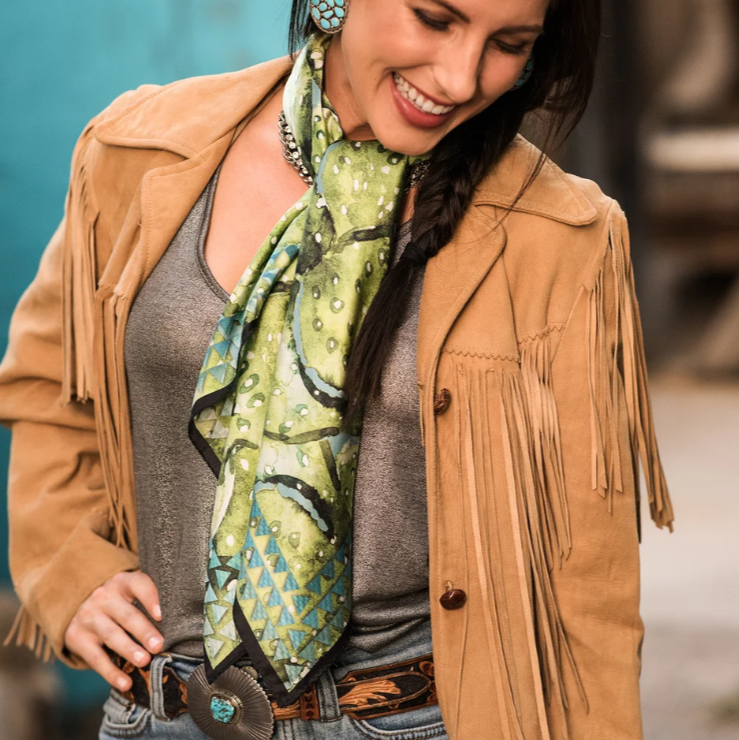 Prickly Pear Silk Scarf